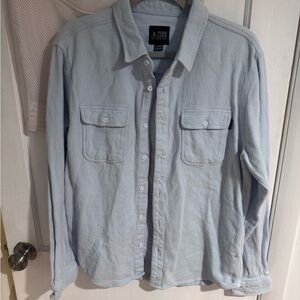 PURE LURE Light Blue Button-Up flannel